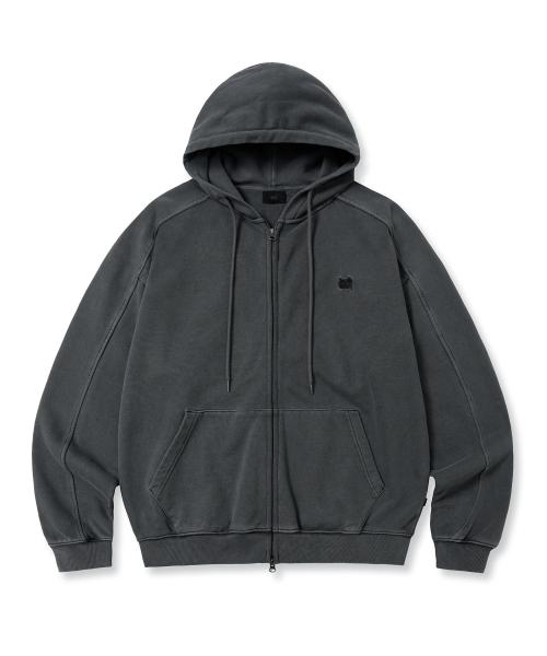 [브라운브레스] PIGMENT TAG HOOD ZIP UP - CHARCOAL BKFMHZB01CC