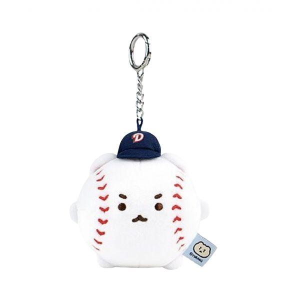 두산 베어스 x 망그러진곰 야구공 미니 플러시 키링