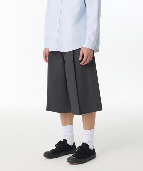 MUSINSA STANDARD musinsastandard MUSINSA HEAVYWEIGHT CP ONE TUCK LONG BERMUDA PANTS グレー