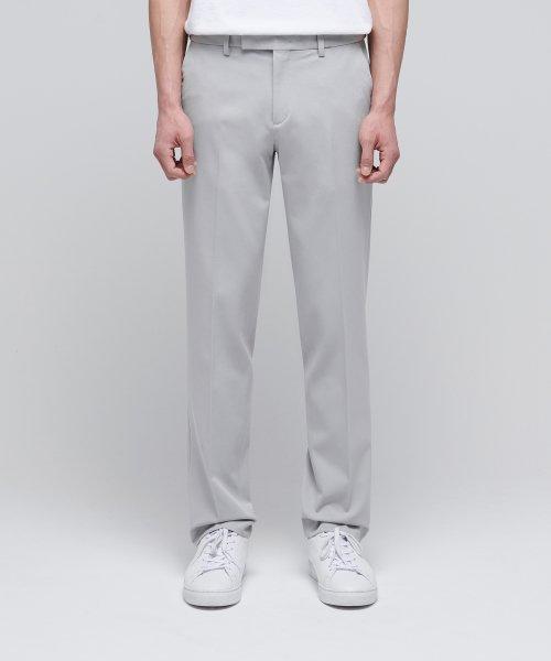 MUSINSA STANDARD musinsastandard MUSINSA TAPERED HIDDEN BANDING BOO SLACKS ライトグレー