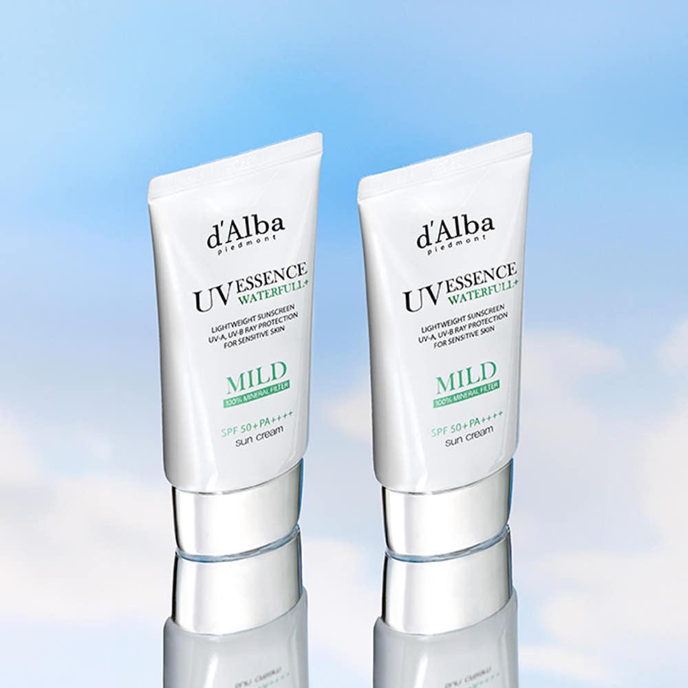 [2個] d'Alba ヴィーガン ウォーターフル マイルド サンクリーム 50mlX2個