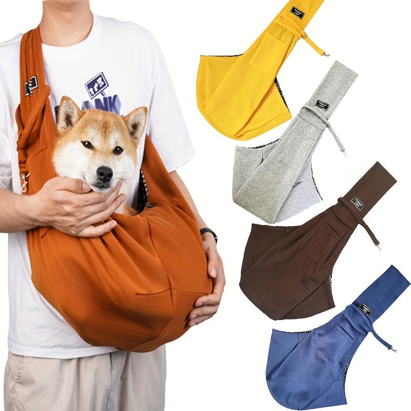 最大積載量20ポンド、高品質クロスボディ通気性犬用キャリー、折りたたみ式ペットバッグ、大容量ペットキャリー