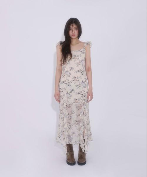 [LULUSEOUL] Mermaid of the City Dress (Cream) S11769