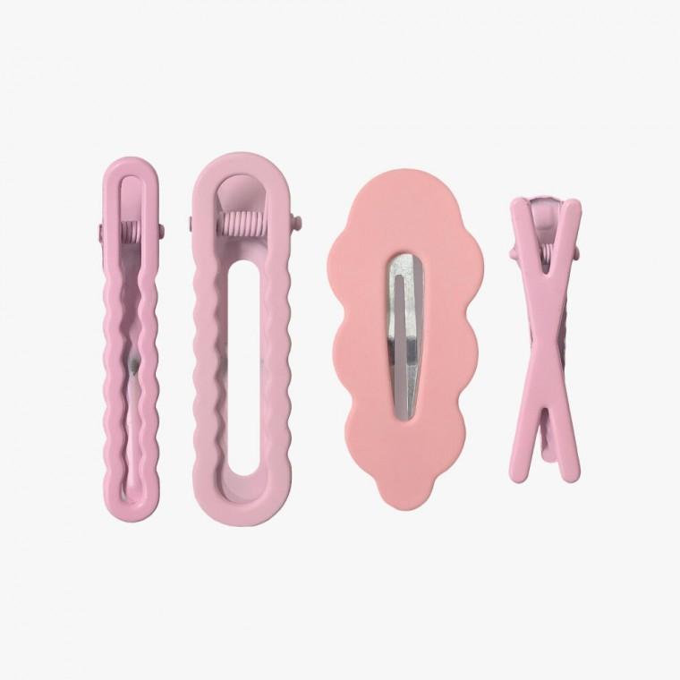デイリーヘアピンセット パステルヘアピン クリップピン 4個入り レディースアクセサリー