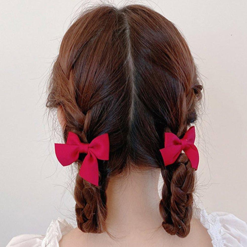 クリップヘアピン ビッグサイズ レディースファッション雑貨 デイリーファッション カラーリボン ヘアクリップピン