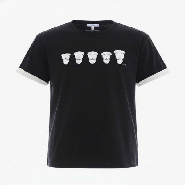 [가나디] 반팔 티셔츠 BLACK_SPRLG25U09