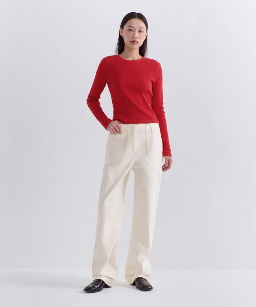 musinsastandardwoman 울 우먼즈 레플리카 퍼티그 팬츠 크림