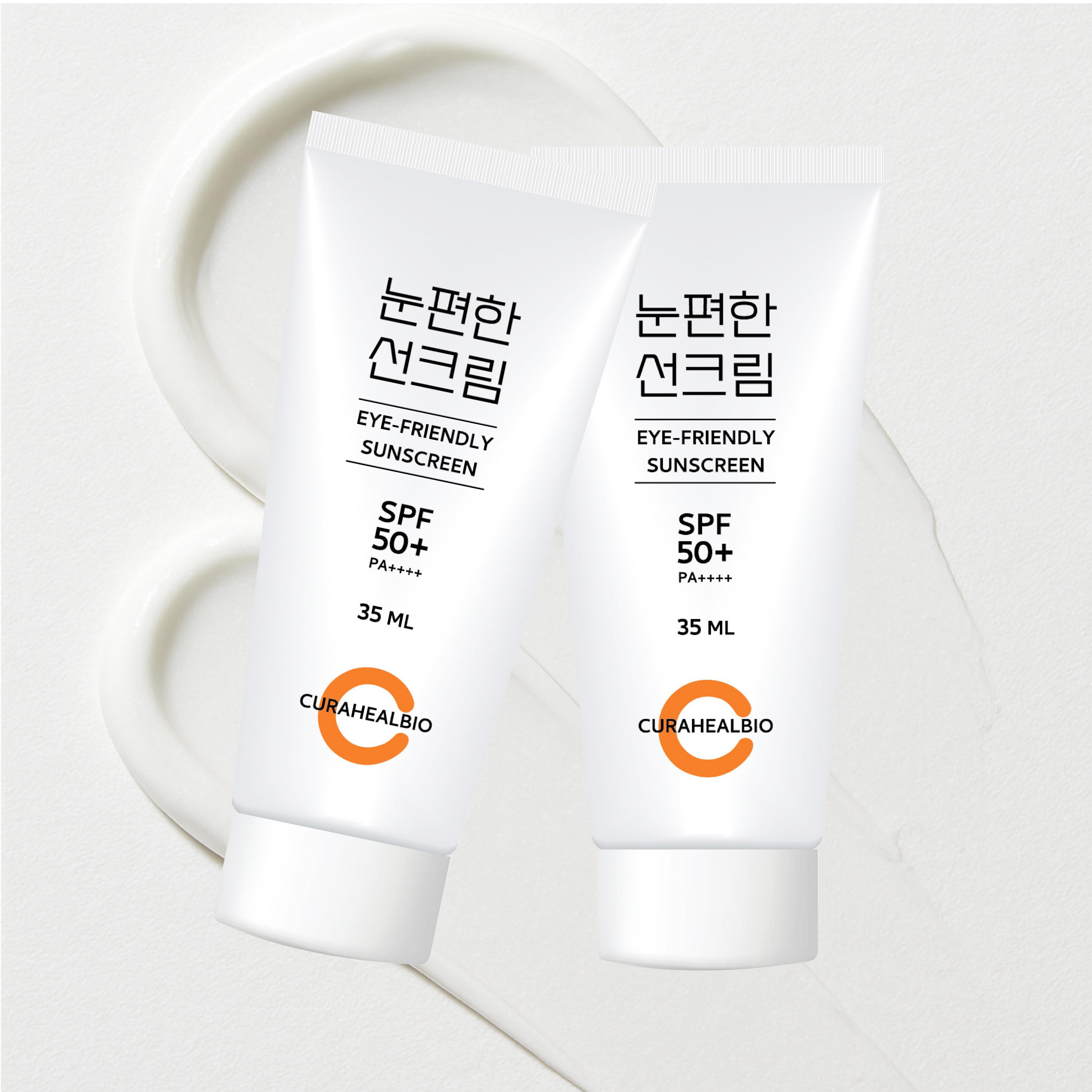 백탁현상제로 눈편한 선크림 SPF50+ 수분 썬크림 35ml, 2개