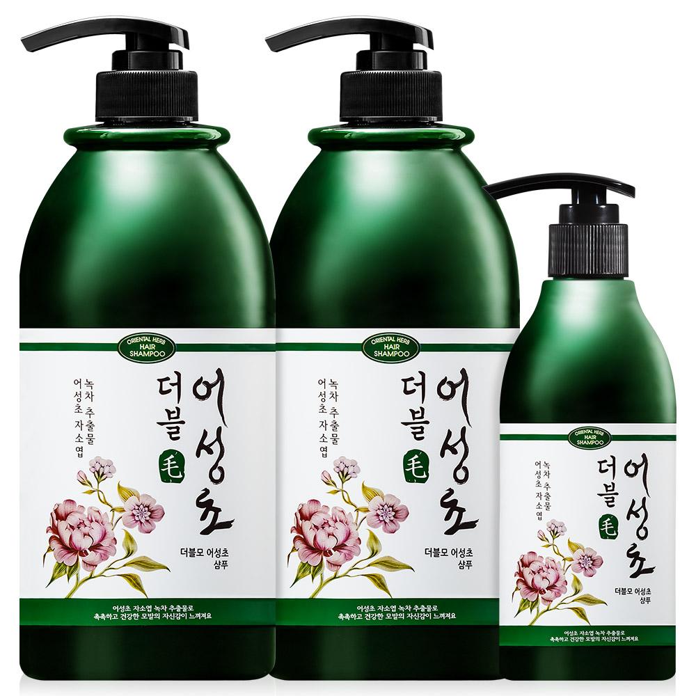 ヨモギ シャンプー 1000ml 2個 + 300ml 大容量 弱酸性 香り良い 頭皮クーリング 男性 女性 シャンプー