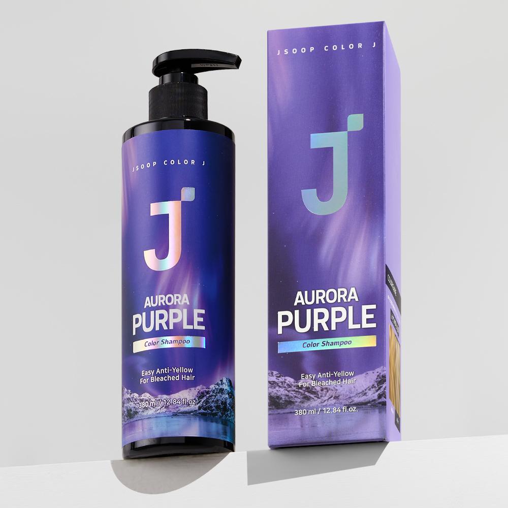 JSOOP カラーJ オーロラ カラー補正 シャンプー パープル 380ml