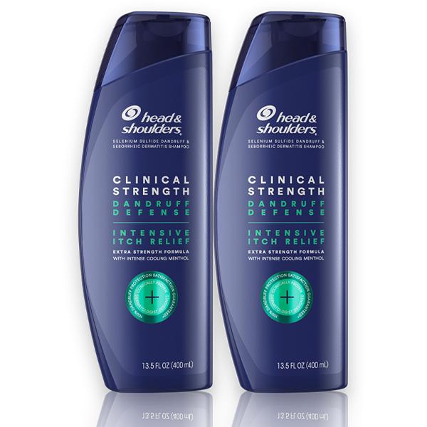 [2本SET] Head & Shoulders クリニカルストレングス フケかゆみ緩和 シャンプー 400ml ダブルパック