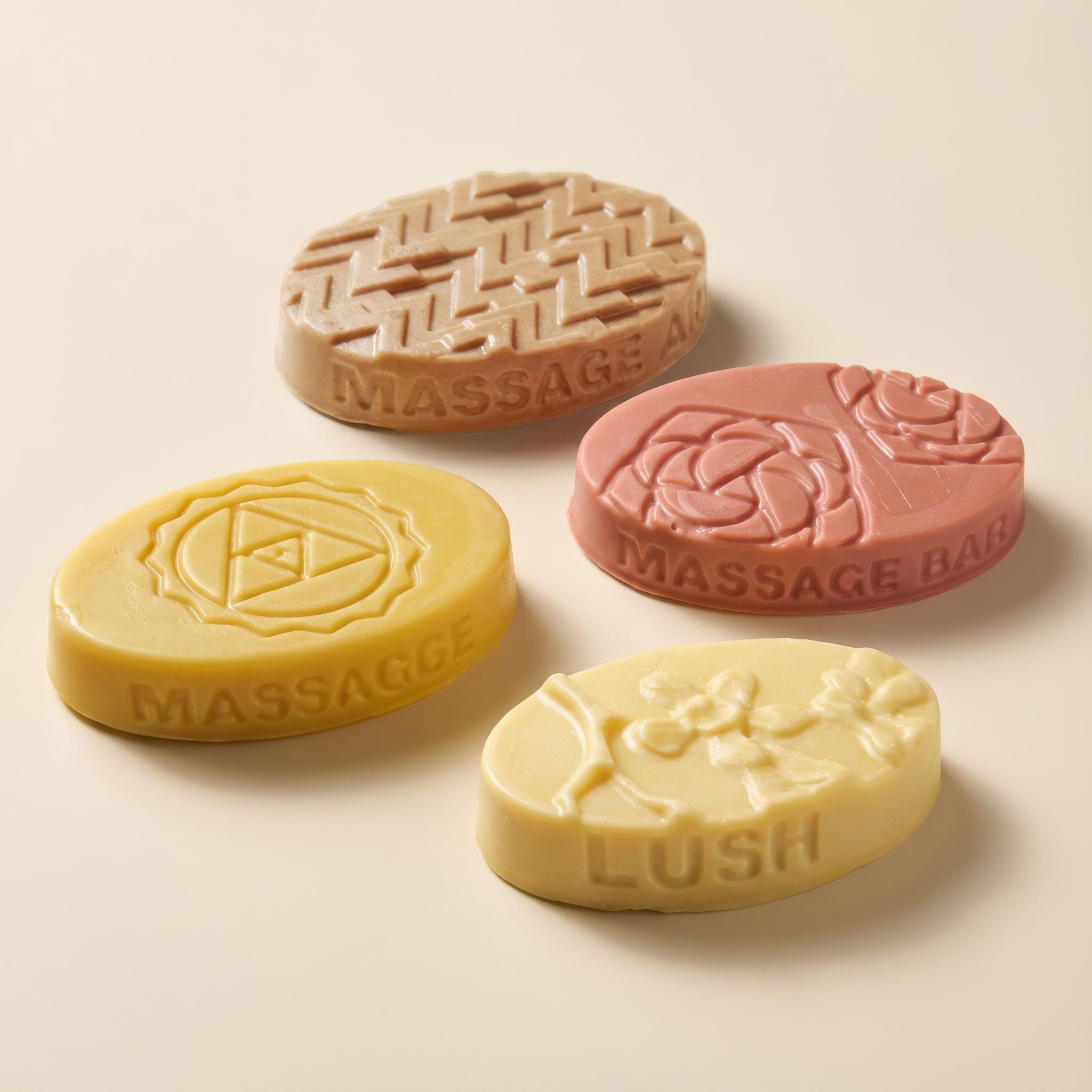 [LUSH] ベストマッサージバー 9種から1つ選択 - 固形マッサージバー (トゥルーロマンス 生バラの香り)