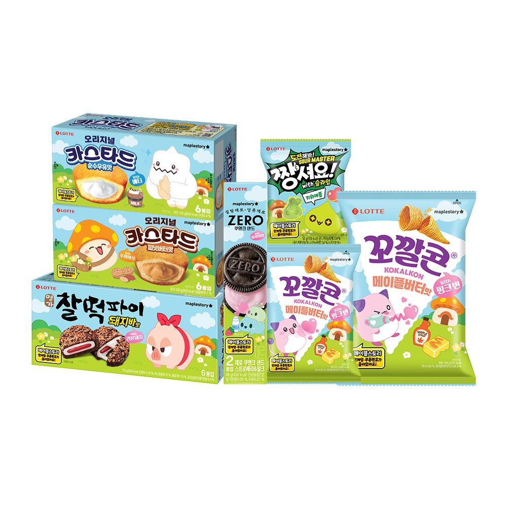 메이플스토리 찰떡파이 돼지바맛 15g 외 5종 쿠폰 이벤트
