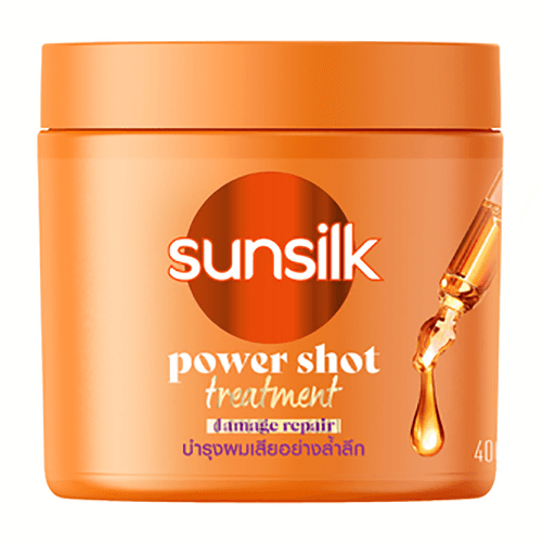 Sunsilk ヘアトリートメント ヘアパック マスク パワーショット ORANGE, 400ml, 1個
