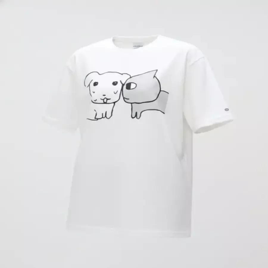 [가나디] 半袖Tシャツ OFF WHITE_SPRLG25U09