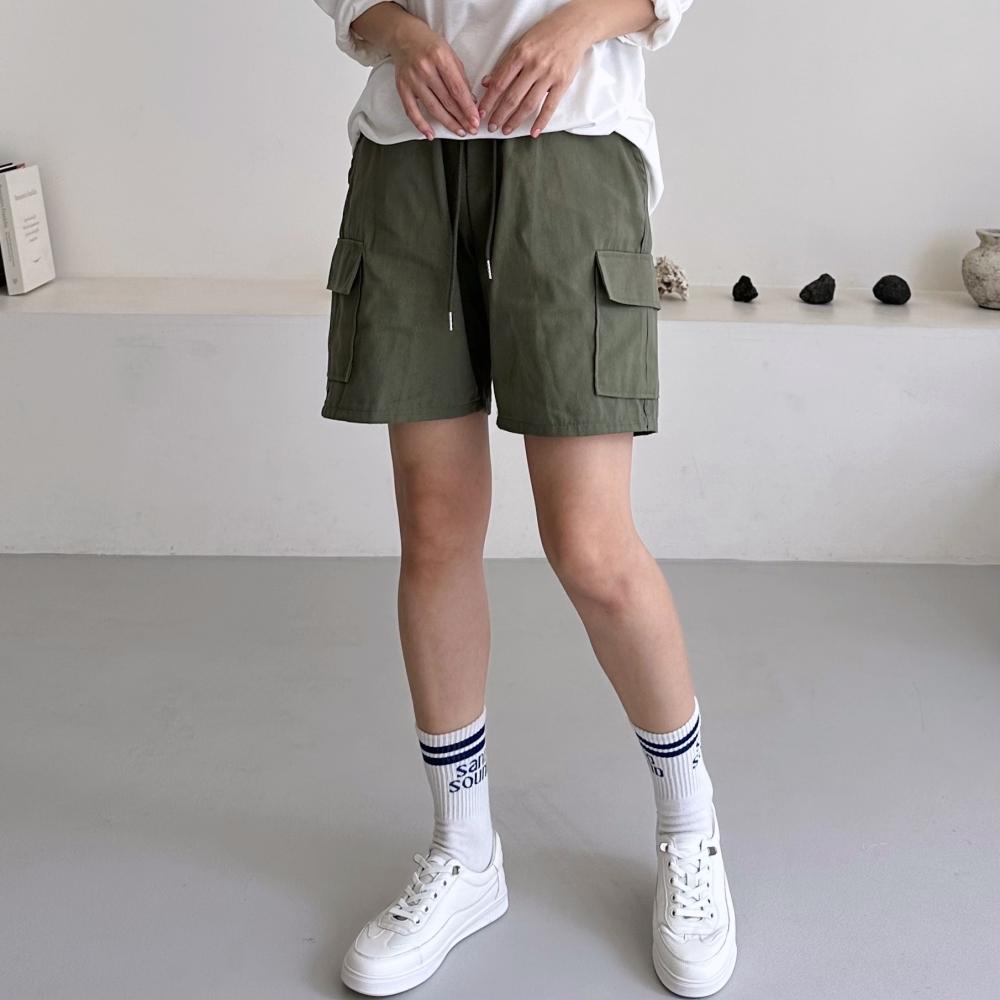夏ボトムス ファミリー 男女兼用 5分丈 カーゴショートパンツ ビッグサイズ