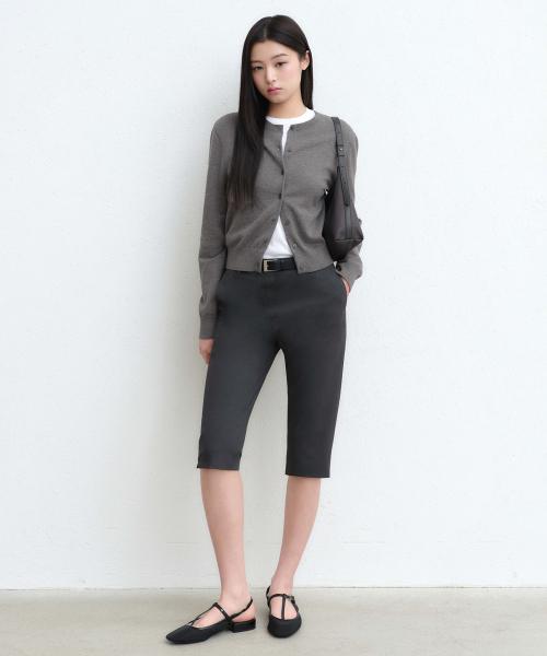 MUSINSA STANDARD WOMAN musinsastandardwoman MUSINSA WOMENS LOW RISE CAPRI PANTS グレー