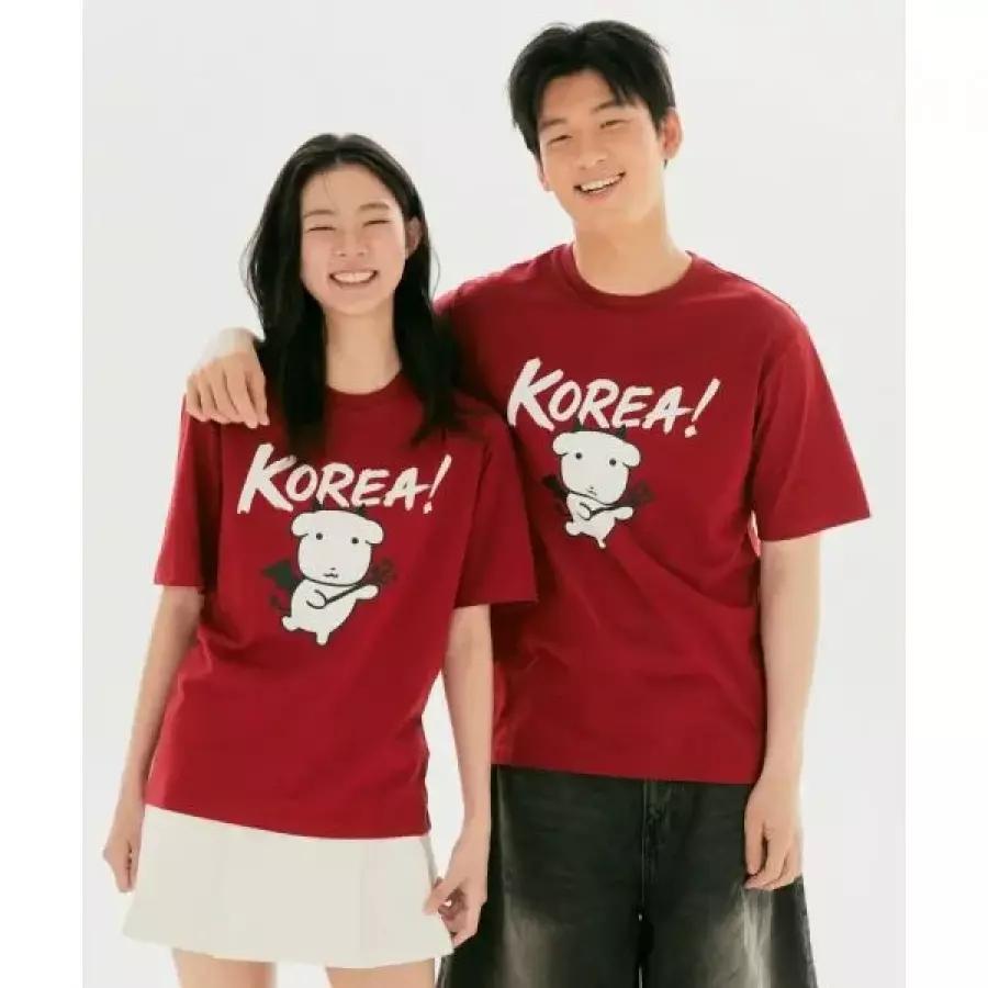 SPAO 가나디 Tシャツ RED SPRLG25U09