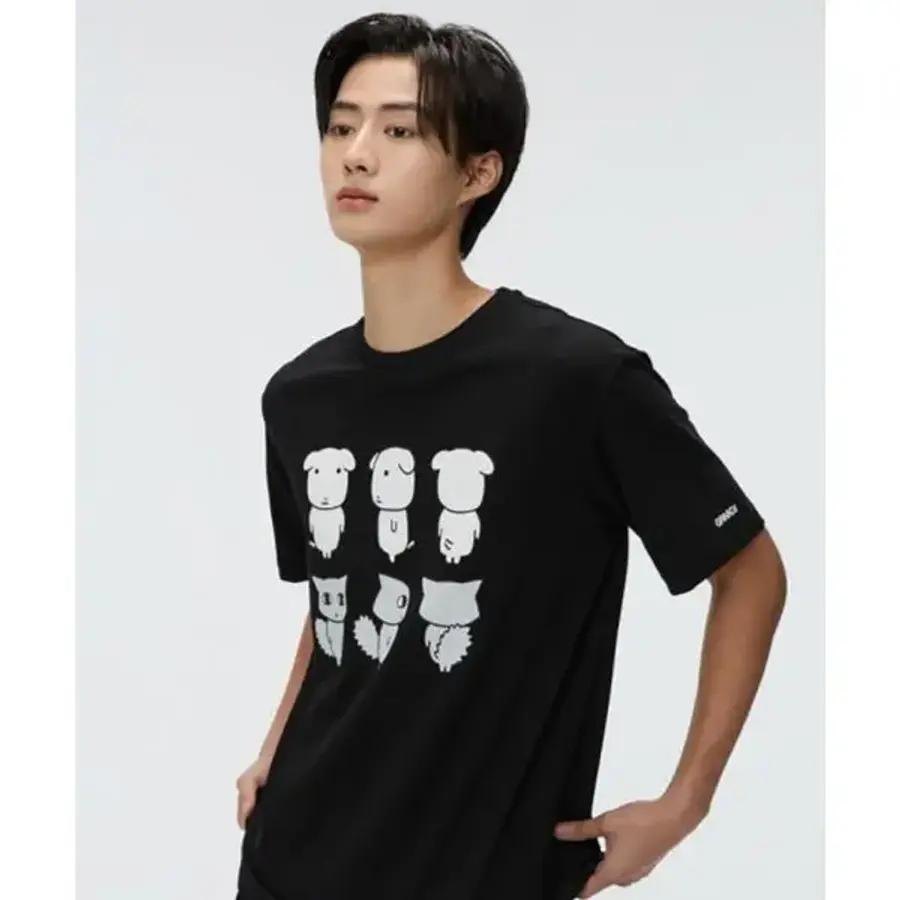 SPAO 가나디 グラフィックTシャツ BLACK SPRLG25U09