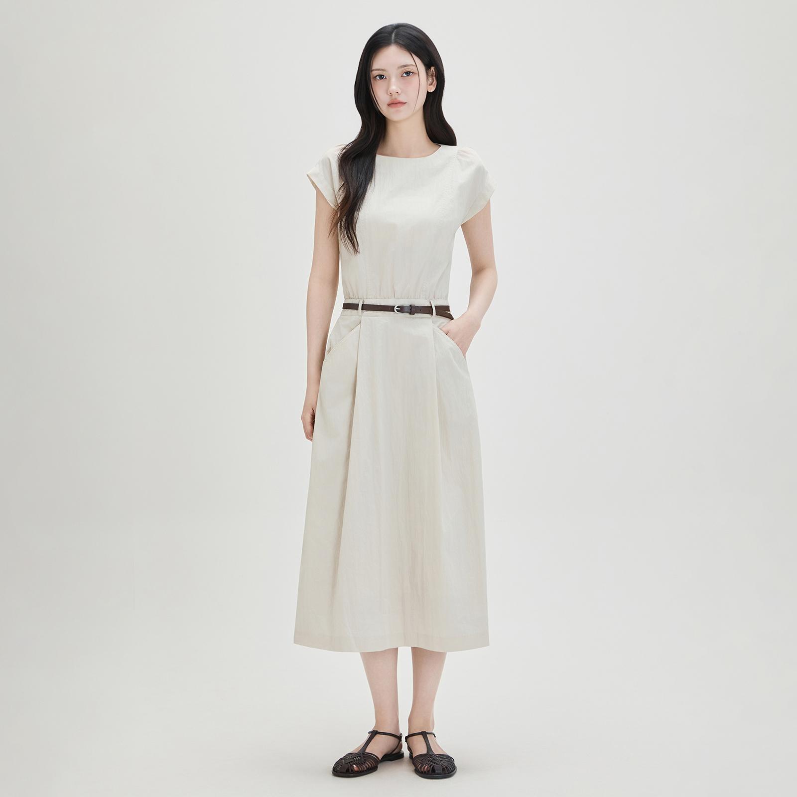 [MIXXO] モダン ベルテッド ワンピース_MIWOWG501B MIWOWG91QB