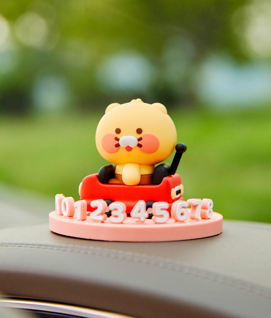 카카오프렌즈 フィギュア 駐車番号プレート ベイビーチュンシギ かわいいキュートなチュンシギ駐車番号プレート
