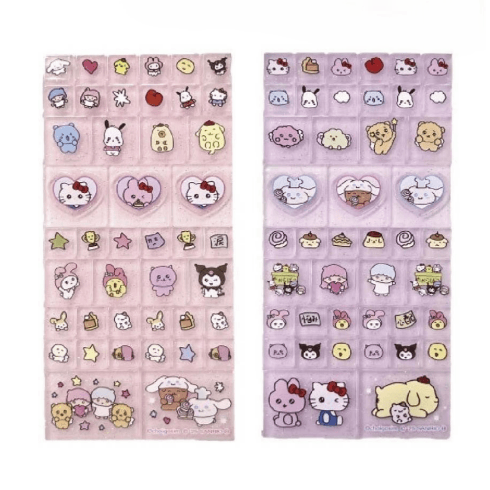 Sanrio x Choego Sim グリッタータイル ステッカー 2種