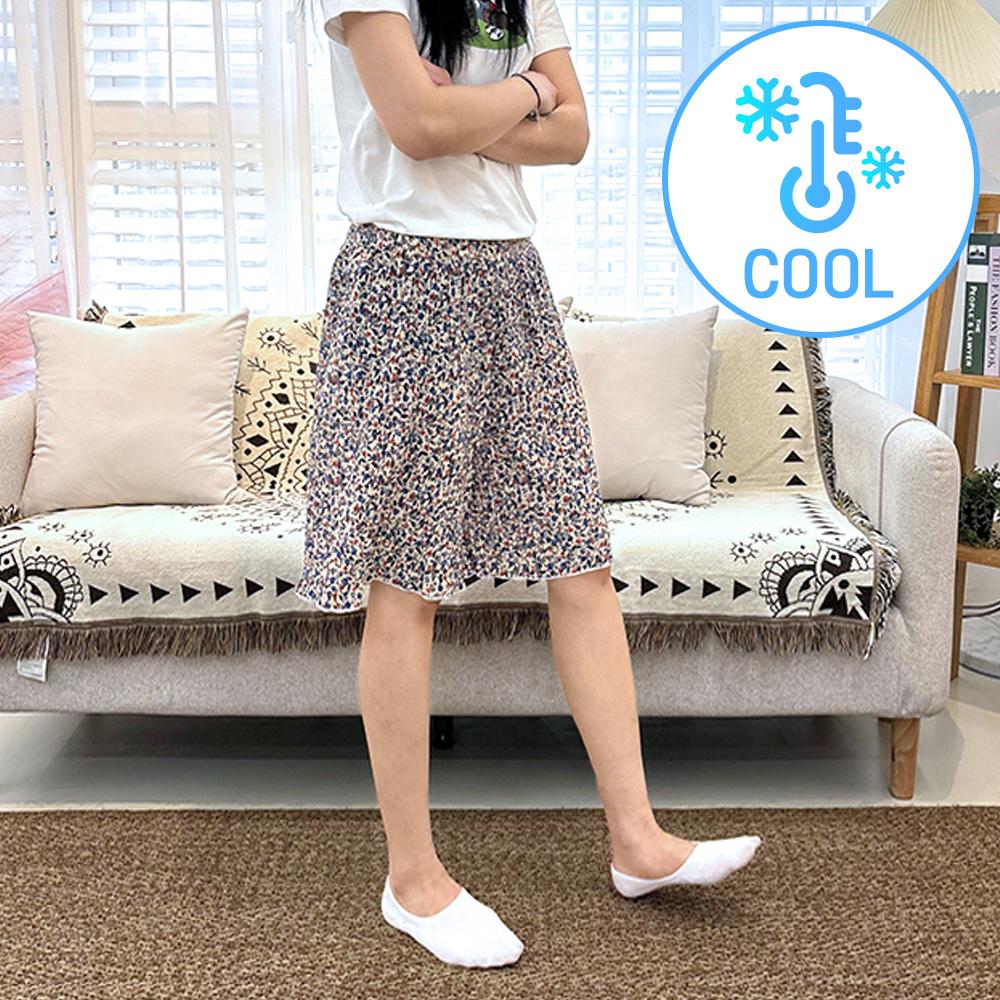 おばあちゃん プリーツ フラワーパンツ モッペパンツ チョンカンス 冷蔵庫 ショートパンツ 夏 クール おばあちゃん ギャザー 花柄 ゴム
