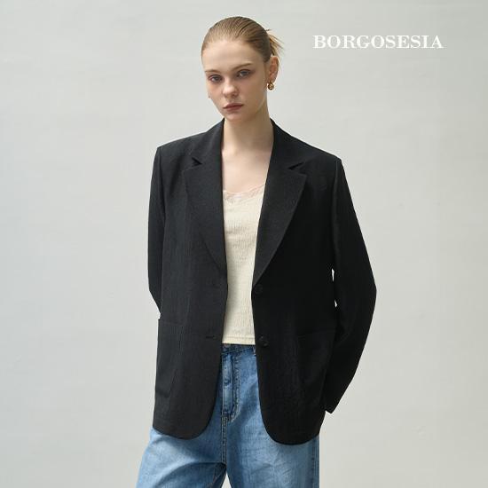 BORGOSELEZIA 26SS アセテート フルイド ジャケット