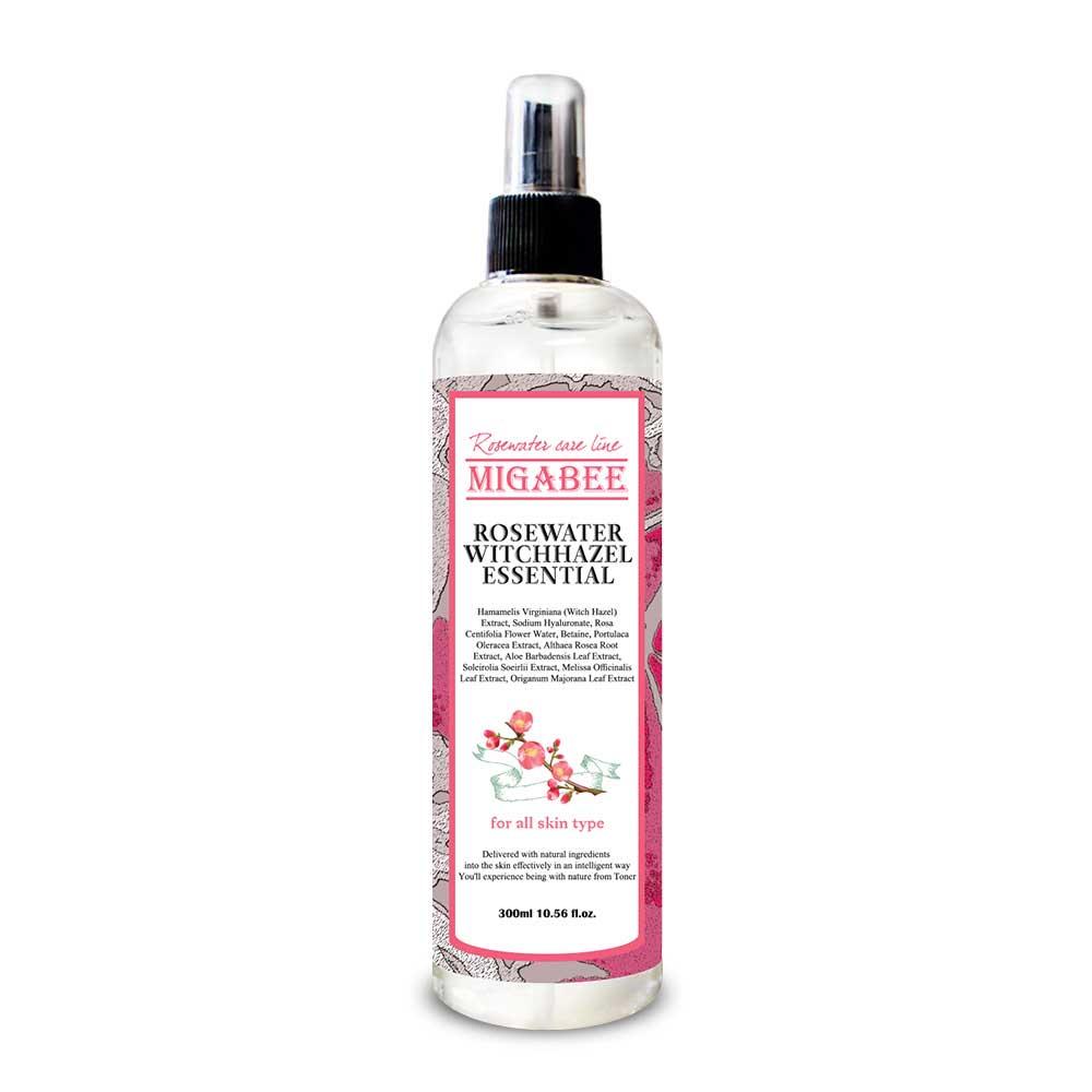 미가비 로즈워터 위치하젤 에센셜 스킨 토너 미스트 300ml, 1개