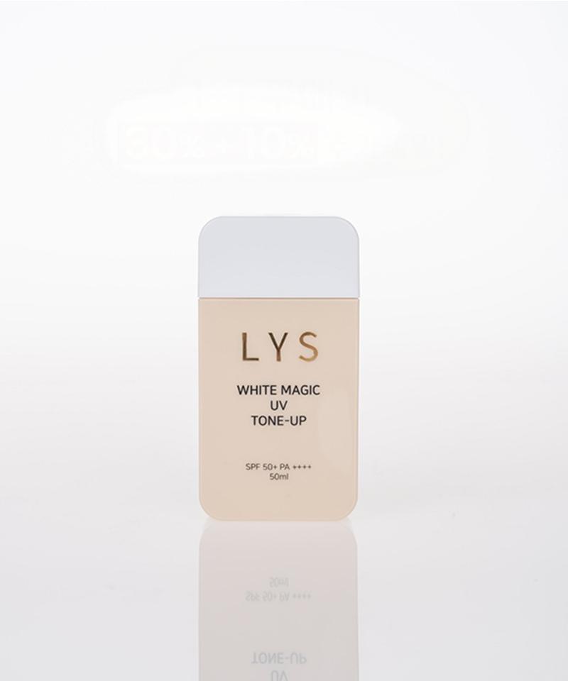 LYS サンクリーム トーンアップ ベース兼メイク下地 パウダーフリー 自然なツヤ肌補正 紫外線カット デイリー