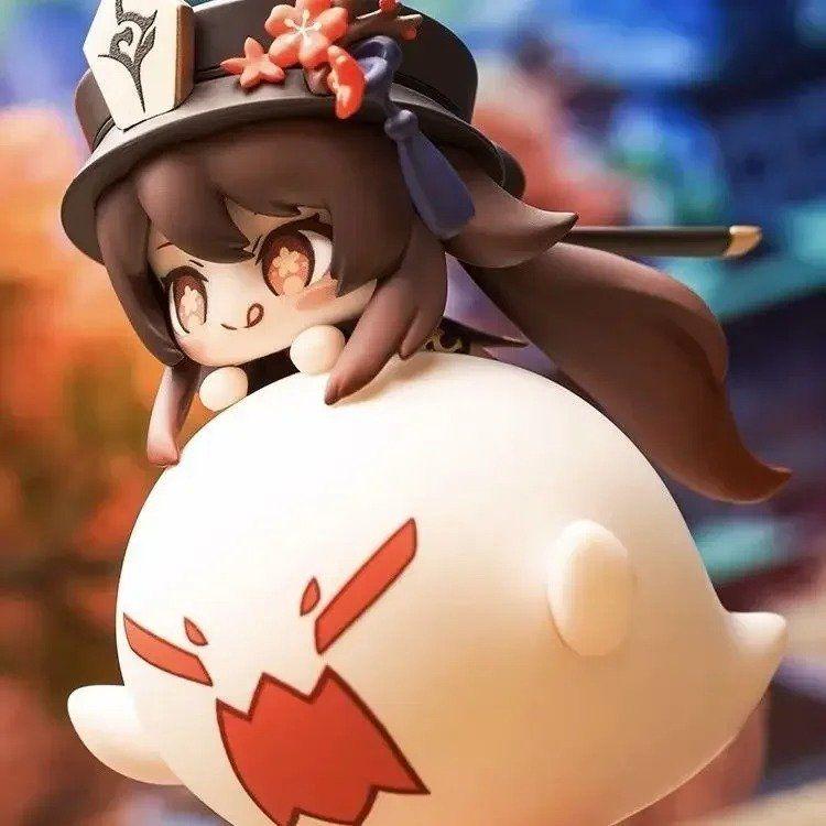 原神 胡桃フィギュア 10cm かわいいQバージョン キャラクター人形 PVC装飾 コレクションモデル