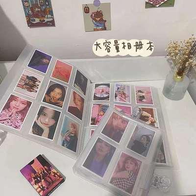 ポカ フォトカードバインダー 写真コレクトブック チケットブック BLACKPINK ミニカード収納部 ポラロイド 3インチ