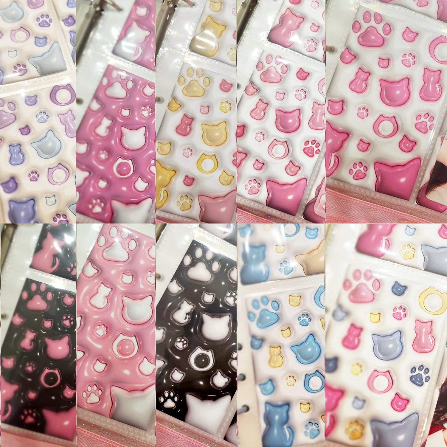 [30枚] 냥냥펀치 10種 バインダー用台紙 ポカ用中紙 30枚 BLACKPINK