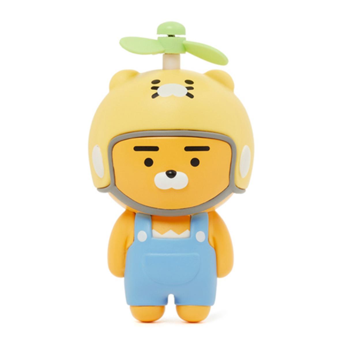 カカオフレンズ 飛んでゴーゴー ライアン カーフレグランス キャラクター エアコン吹き出し口型フィギュア ディフューザー 新車プレゼント かわいいカー用品 1個 シトラスグリーン