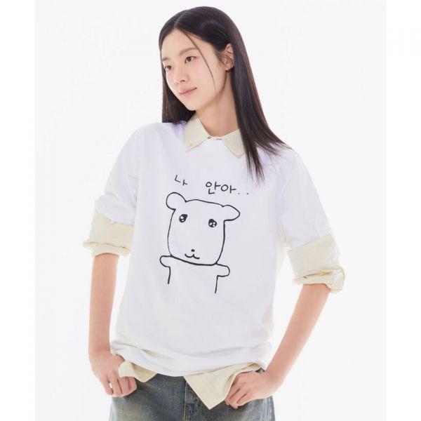 スパイオ SPAO ガナディ TシャツWHITE_SPRLG25U09 SPRLG25U09 417422