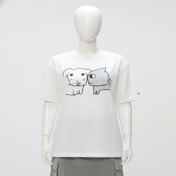 送料無料 SPAO 가나디 Tシャツ (OFF WHITE)_SPRLG25U09