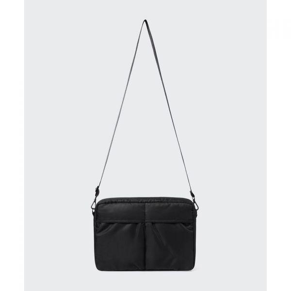 MUSINSA STANDARD AVR Dual Pocket Tablet Crossbody Bag Black