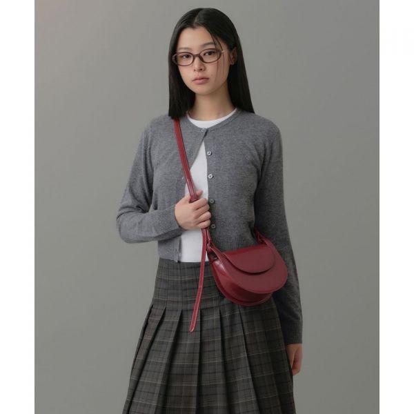 MUSINSA STANDARD WOMAN Women's Half Moon Crossbody Bag Red