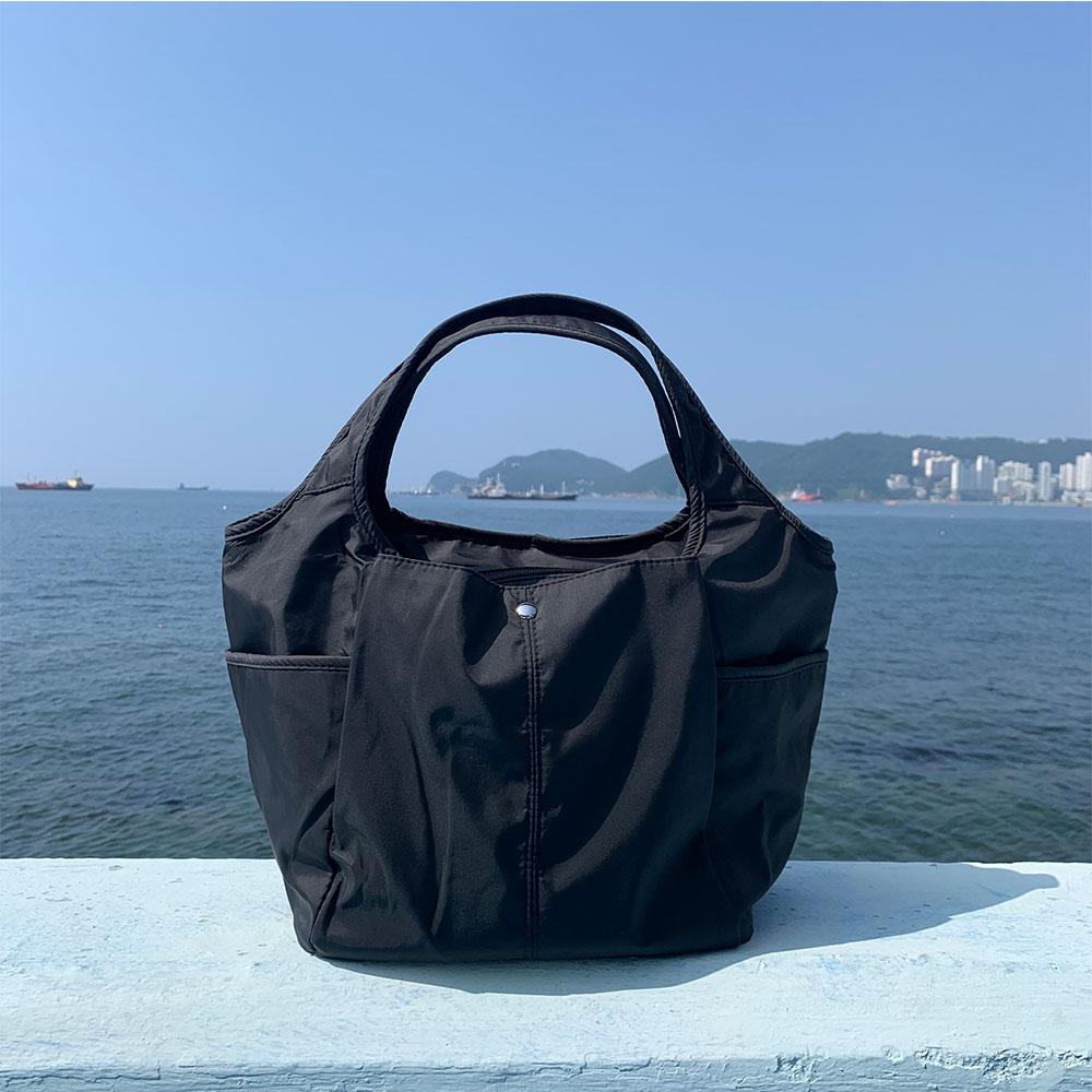 軽量素材 キャンバスバッグ マルチポケット トートバッグ