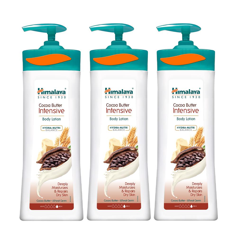 Himalaya 大容量 高保湿 低刺激 ボディローション ココアバター, 400ml, 3個