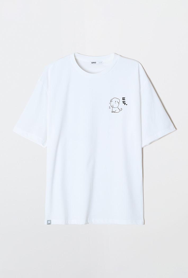 [SPAO][GANADI] Tシャツ (GRAPHIC WHITE) SPRLG25U09