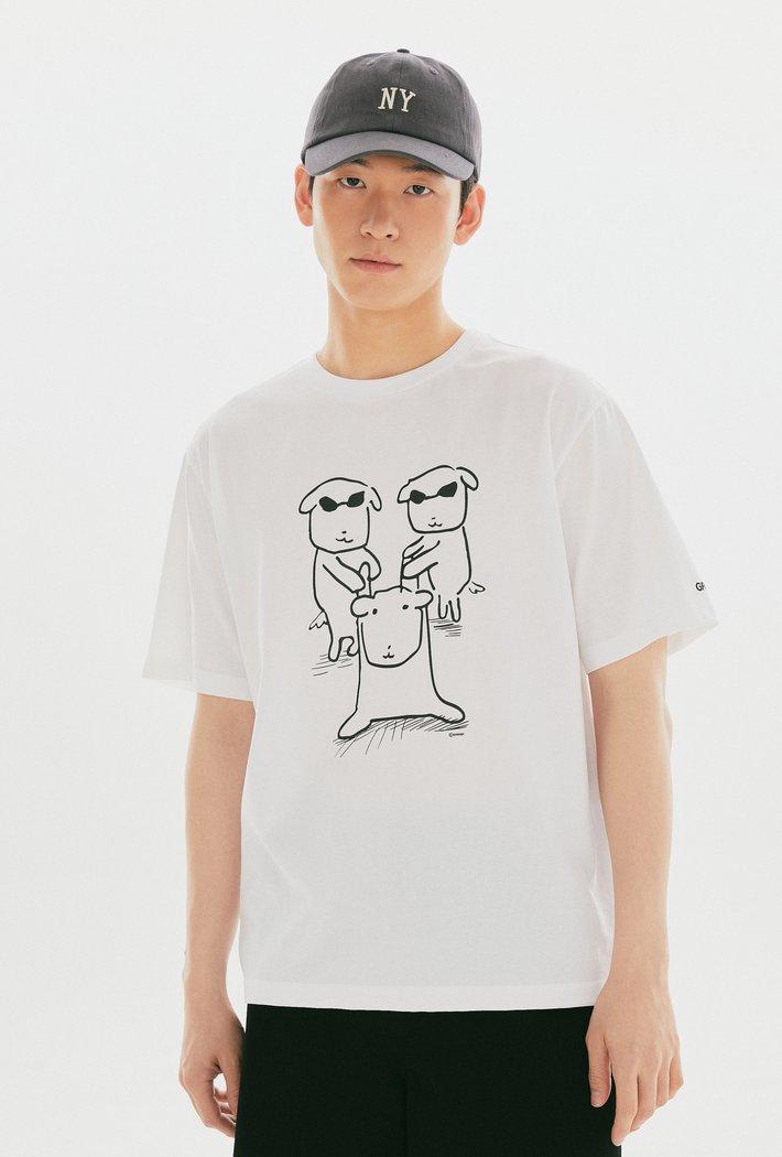[SPAO][GANADI] Tシャツ (MULTI) SPRLG25U09