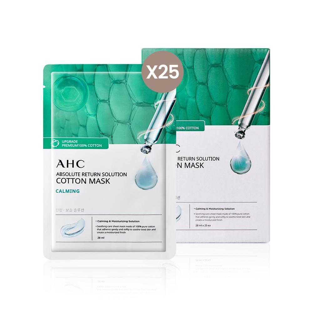 AHC Absolute Return Solution 純綿マスク カーム 28ml 25枚