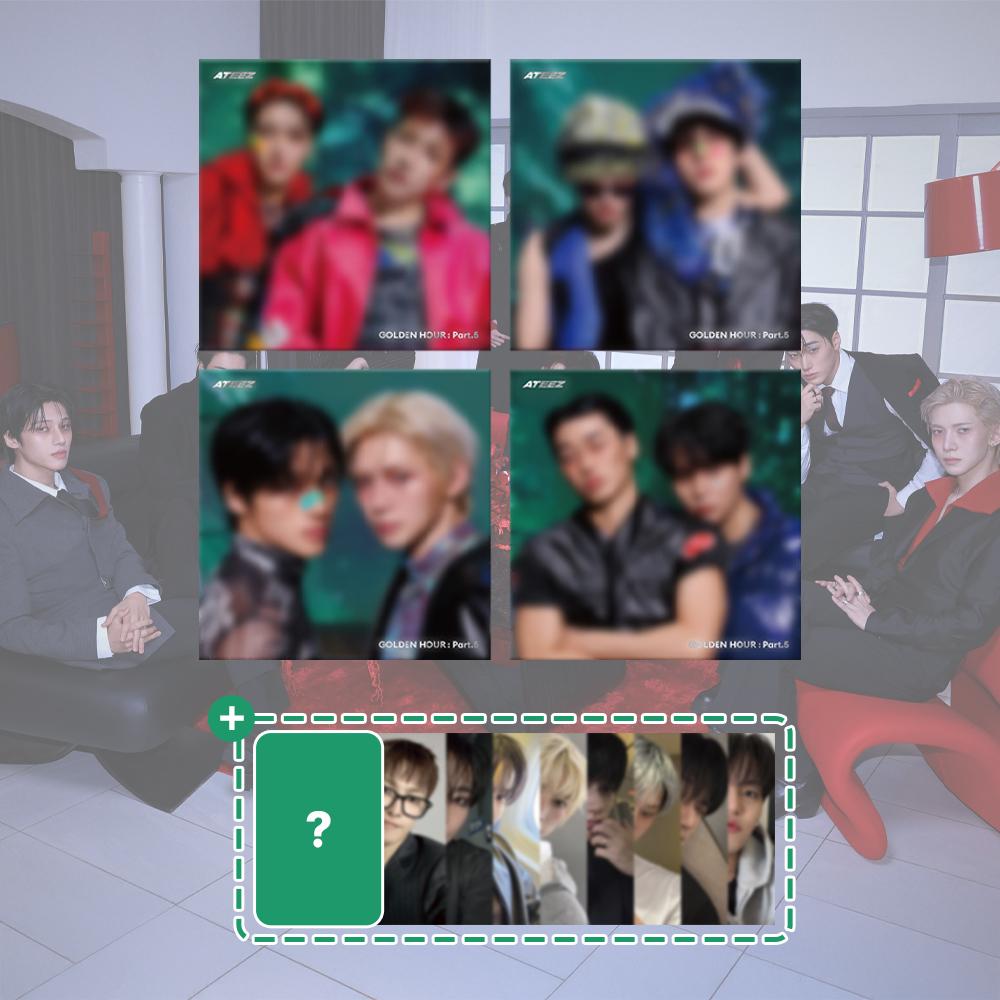 [4種セット] エイティーズ ゴールデンアワー パート5 ATEEZ アルバム Digipack ユニット