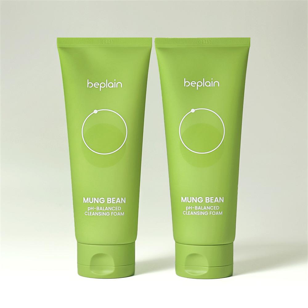 1+1 beplain (비플레인) 녹두 (Mung Bean) 약산성 클렌징폼 160ml