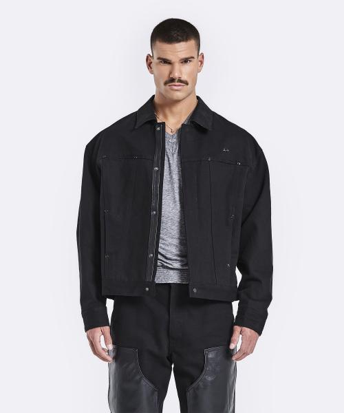 [51퍼센트] Trucker Jacket - Black 51BE03JEJ02BK