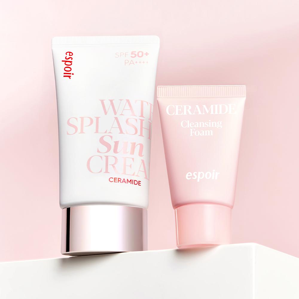 ESPOIR ウォータースプラッシュ サンクリーム セラミド SPF50+ PA++++ 60ml, 1個