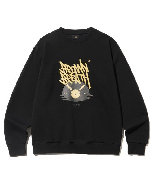 [브라운브레스] PART OF TAG CREWNECK - BLACK BKSMMT001BK