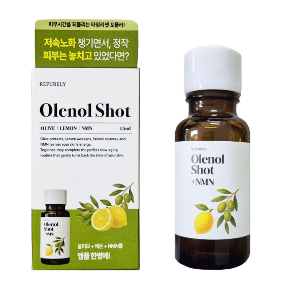 리퓨어리 올레놀샷 NMN 포뮬러 엔앰엔 앰플 바르는 올레샷 올리브 레몬