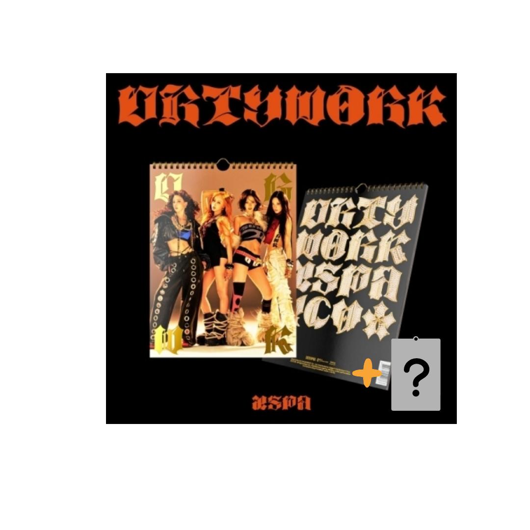 [미공포 특전 랜덤1종 포함] 에스파 싱글 앨범 더티 워크 Dirth work ver
